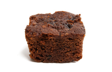 brownie cake isolated