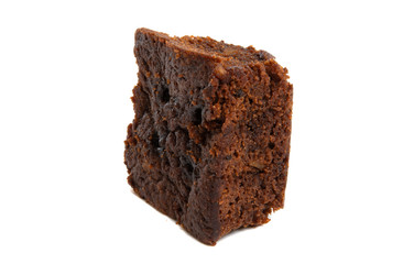 brownie cake isolated