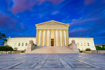 United States Supreme Court Building in Washington DC, USA.