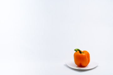 Alcoholic drinks such as wine or beer and variable colorful side dish such as vegetables or fruites surrounded clean white wall for the celebration of anniversary day.