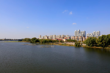 Fototapeta na wymiar Water City Scenery in China