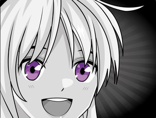 Fototapeta premium manga anime young woman