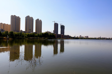 Fototapeta na wymiar Water City Scenery in China
