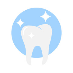 White tooth icon.