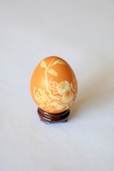 Egg carving craftwork
