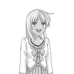 manga anime young woman