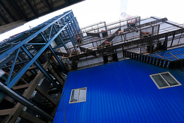 Naklejka premium environmental protection facilities in a factory