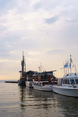 Abendstimmung im Hafen von Nida