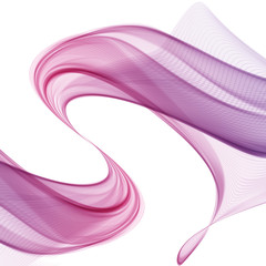 White background with purple abstract waves	