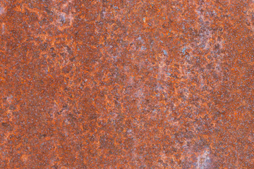 Rusty textured metal background. Rust Surface. Close-up Of Dark Rust On An Old Sheet Of Metal Texture. Grunge Rusty Old And Dirty Metal Plate. Iron Surface Full Area Background Pattern.