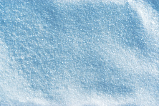 Background of the light blue snow