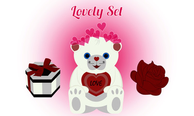 A lovely set for your valentine's day or for any other important event in your life. Enjoy!