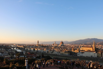 Fototapeta na wymiar Florence winter moments