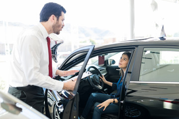 Car Seller Listening To Buyer'S Needs And Requirement
