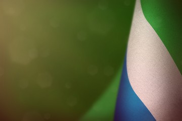 Sierra Leone flag for honour of veterans day or memorial day. Glory to the Sierra Leone heroes of...