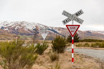 Railway Crossing, New Zealand