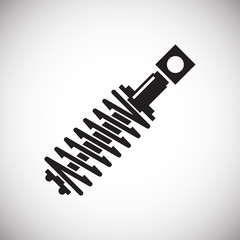 Car shock absorber icon on white background for graphic and web design, Modern simple vector sign. Internet concept. Trendy symbol for website design web button or mobile app