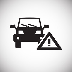 Car service icon on white background for graphic and web design, Modern simple vector sign. Internet concept. Trendy symbol for website design web button or mobile app