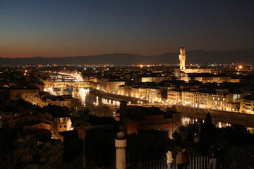 Fototapeta na wymiar Florence evening moments 