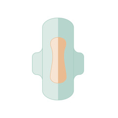 Sanitary napkins in flat style