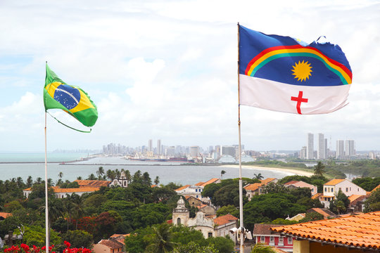 Brazilian and Pernambuco flag