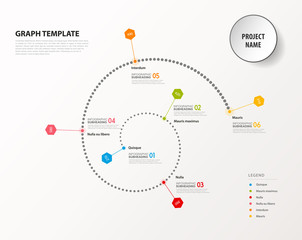 Infographic illustration vector background colorful doted timeline and place for your comments.