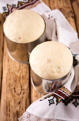 Easter cakes in bakeware