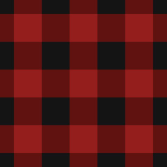 seamless black, dark and bright red tartan