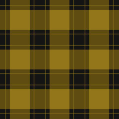 seamless black, yellow tartan with yellow stripes