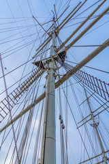 Obraz premium Mast of a sailing ship