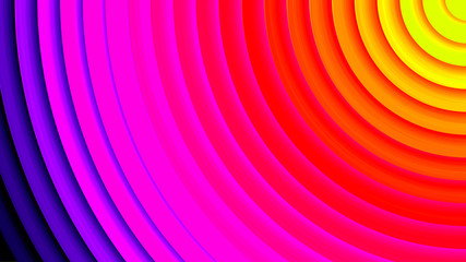 Background with circles in a paper style. With a variety of colors.