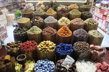 Spices in Dubai Spice Souk (Market)