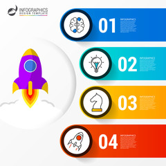 Infographic design template. Creative concept with 4 steps