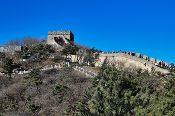Beijing, China November 18, 2017: The Great Wall of China, Badaling