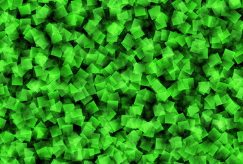 green gradient cubes