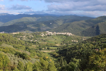 Fototapeta na wymiar Valnerina landscape, Umbria, Italia.
