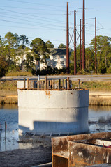 Construction Tools and Equipment Fly Over Bridge Hilton Head South Carolina 
