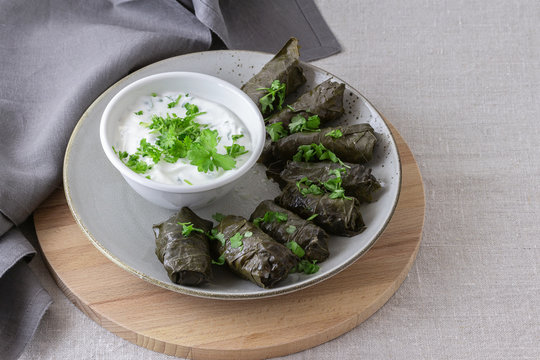 Oriental dishes on the table