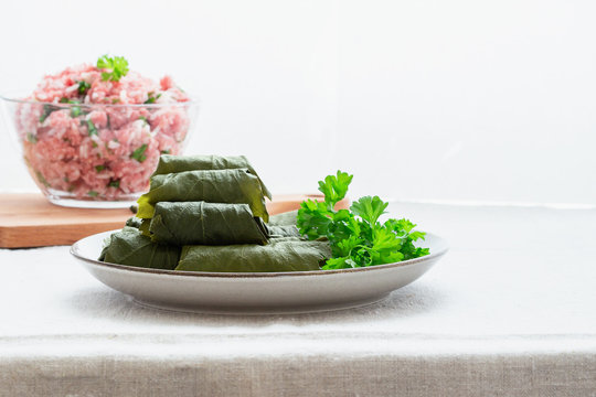 Oriental dishes on the table