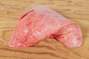 Light pigs on a cutting wooden board