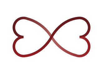 heart love infinity symbol