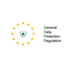 Personal data protection GDPR vector