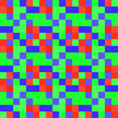 Seamless pattern background from a variety of multicolored squares.