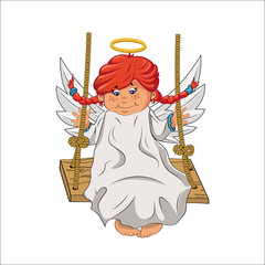 Angel and swing
