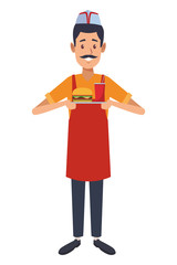 restaurant waiter cartoon