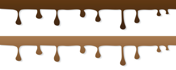 chocolate sweet drips- vector illustration