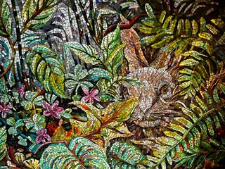 Mosaic Art of a Rabbit