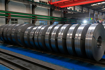 Strip steel in the factory