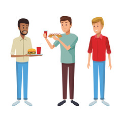 Obraz premium young men cartoon