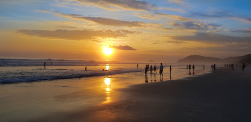 Fototapeta premium Juquehy Pôr do Sol na Praia 003